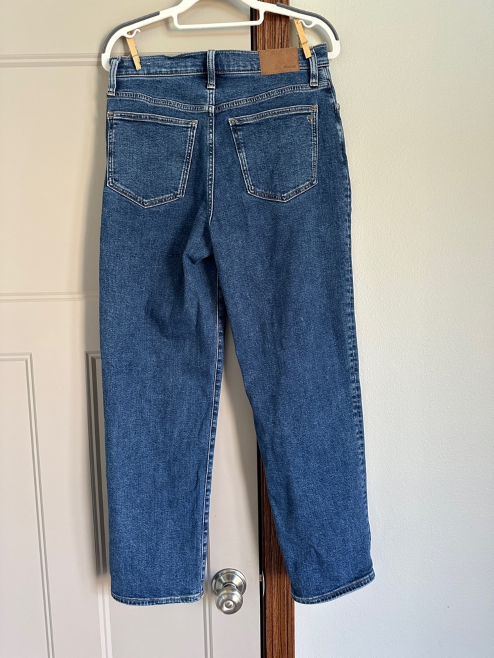 Madewell The Perfect Vintage Straight Jean in Bright Indigo Instacozy Edition 27 - Picture 6 of 9